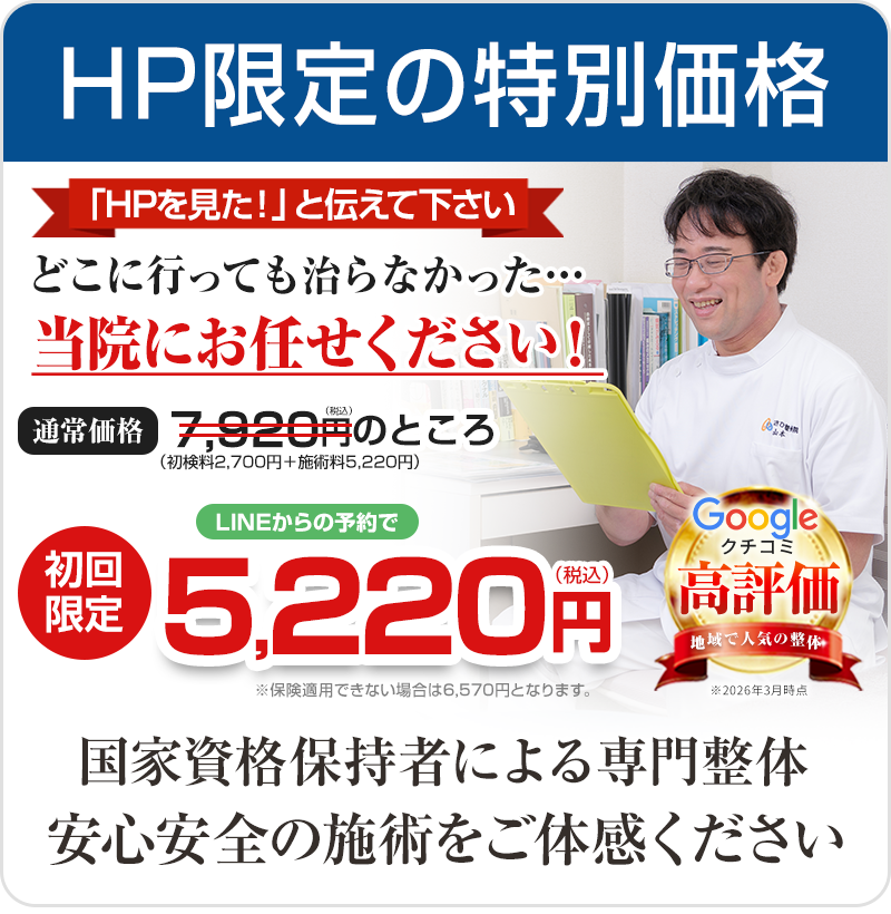 肩こり料金表